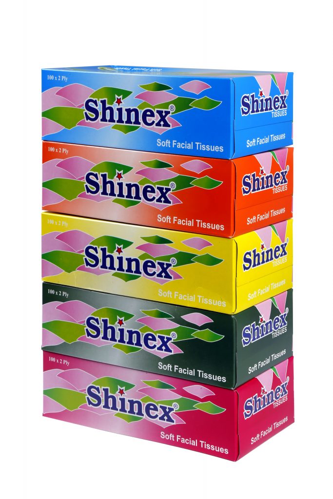 SHINEX FACIAL TISSUE ( 30 X 100 SHEETS ) Tesco